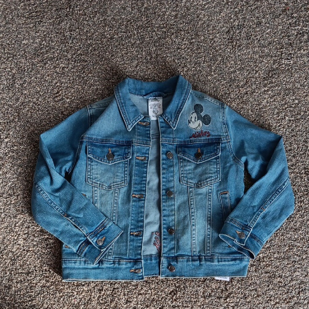 Disney Blue Jean Jacket with Mickey Mouse Deisgn